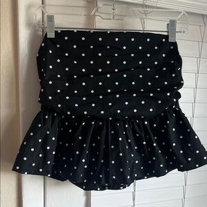 Black Polka Dot Tube Top